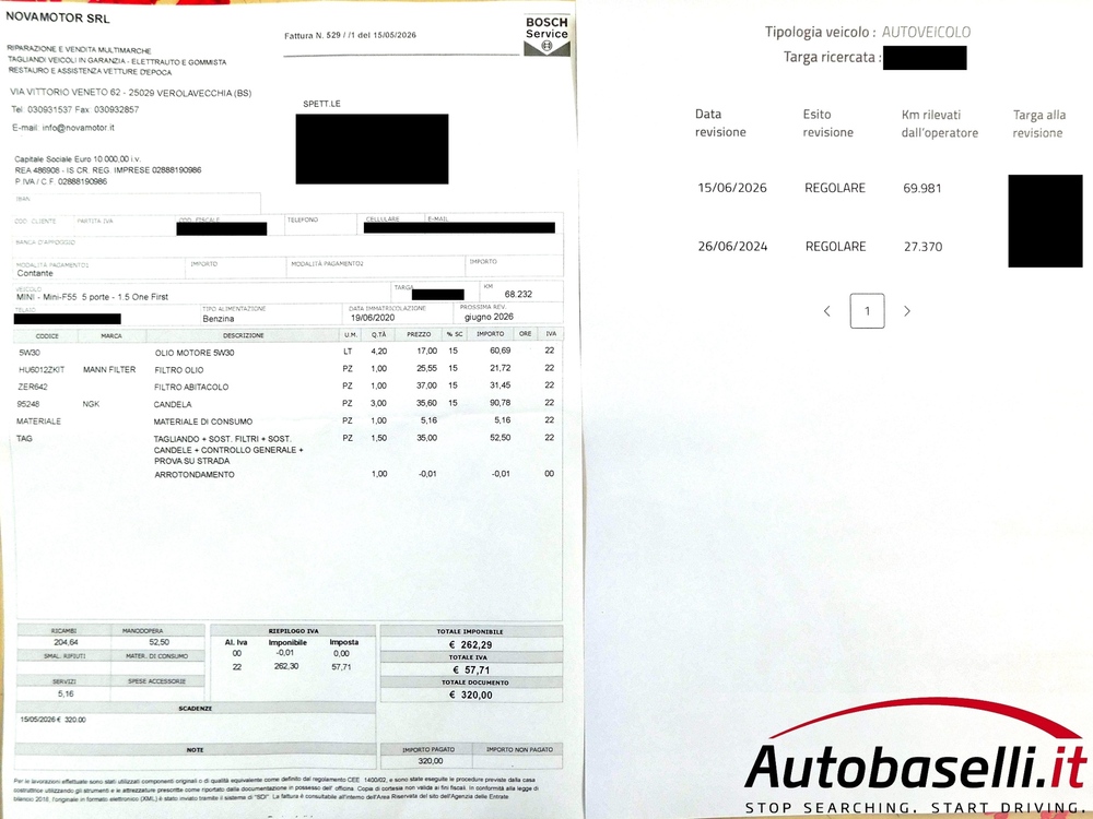 MINI F55 5PORTE 1.5 ONE FIRST 75CV - Foto 61